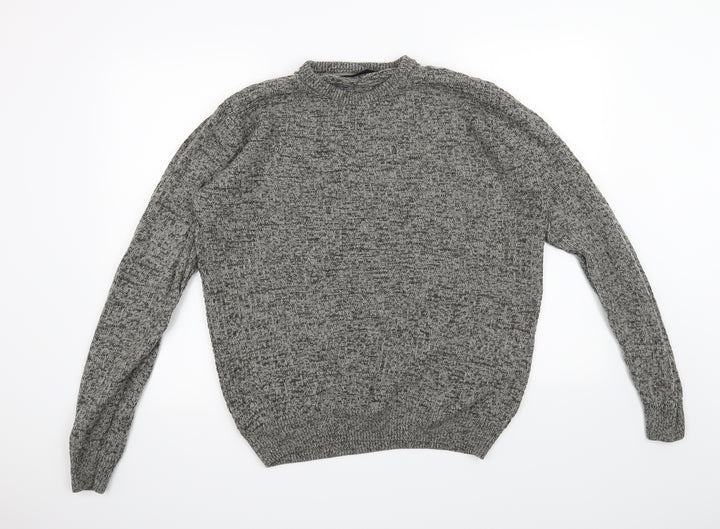 Acw85 Mens Grey Pullover Jumper Size M