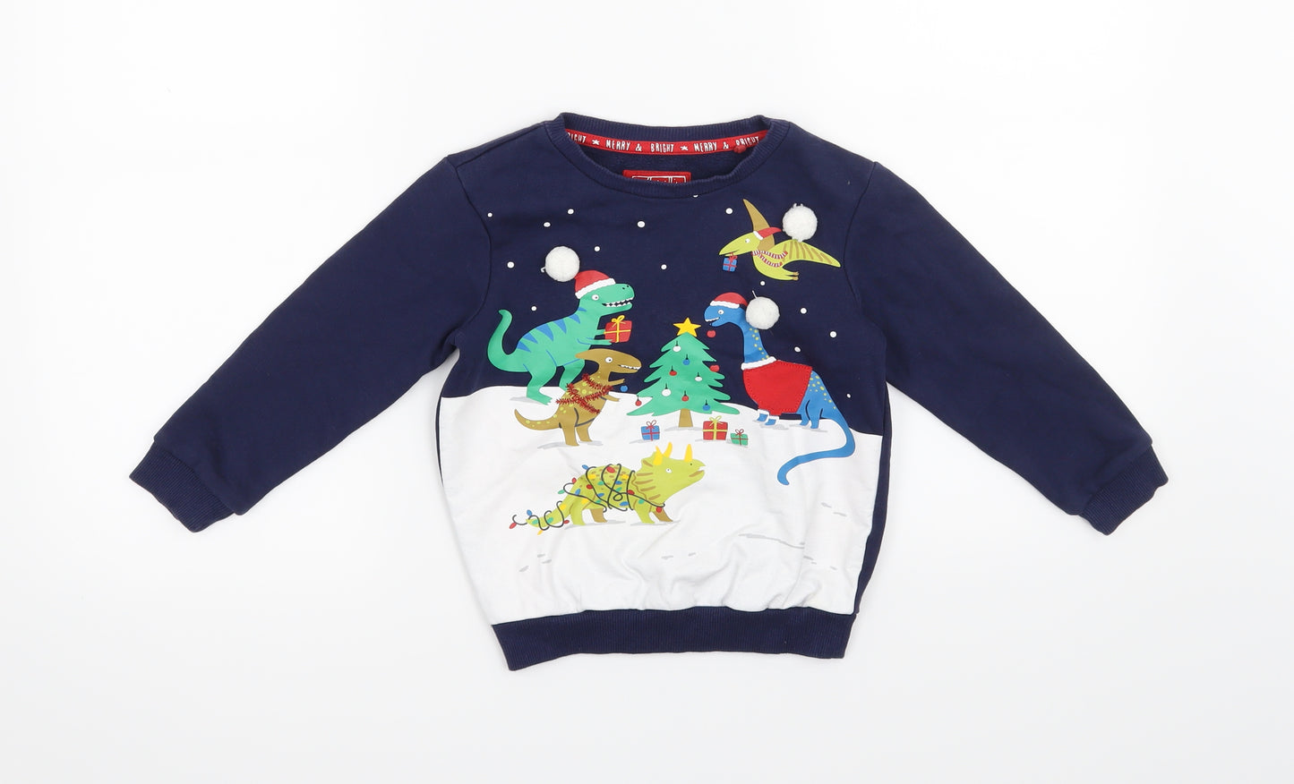 TU Boys Blue   Pullover Jumper Size 2-3 Years