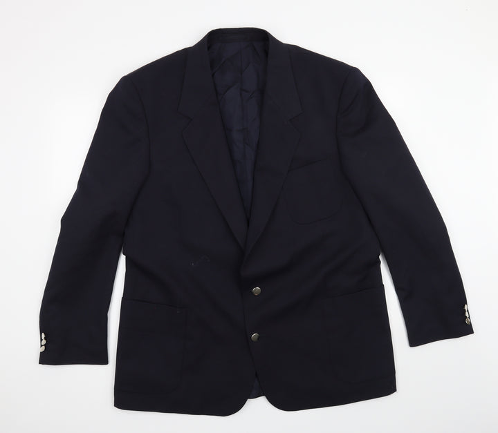 Sergio Rossi Mens Blue   Jacket Suit Jacket Size 46