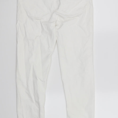 Denim & Co. Womens White   Skinny Jeans Size 10 L27 in