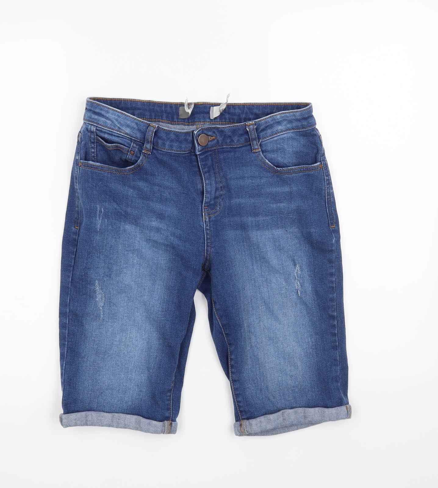 Denim  Womens Blue   Boyfriend Shorts Size 12