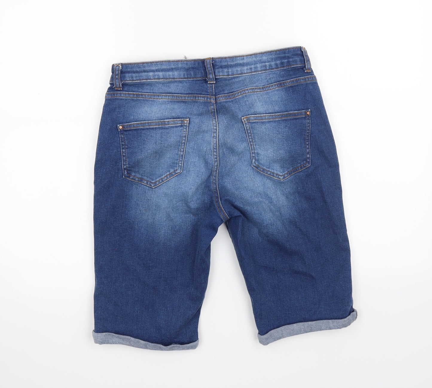 Denim  Womens Blue   Boyfriend Shorts Size 12