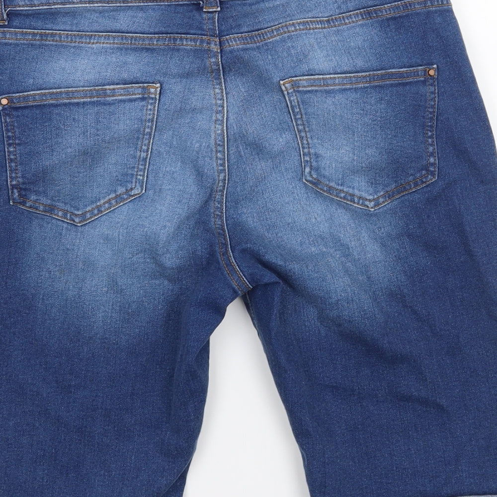 Denim  Womens Blue   Boyfriend Shorts Size 12