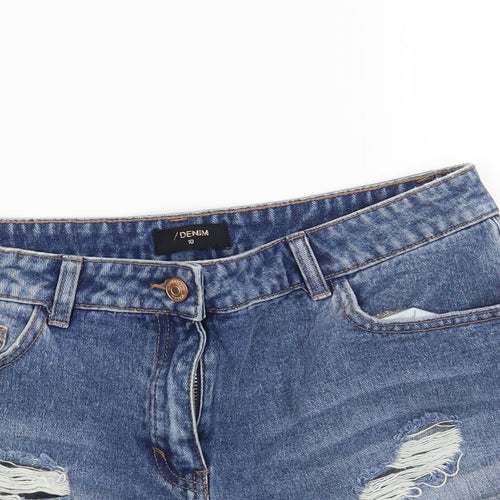 Denim  Womens Blue   Cut-Off Shorts Size 10
