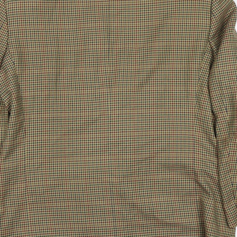 Enrico Gorlani Mens Brown Herringbone  Jacket Suit Jacket Size 40