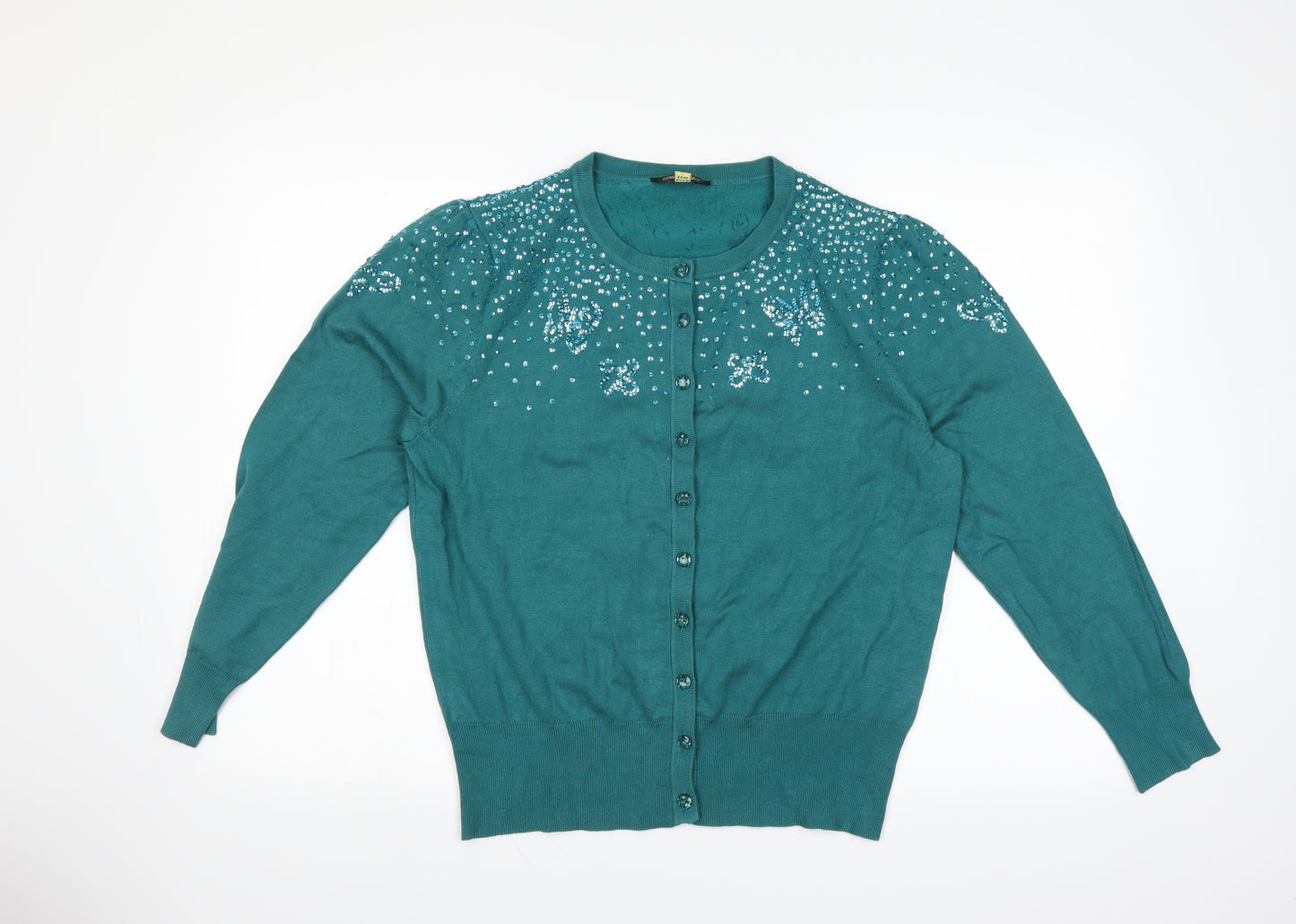Changes By Together Womens Green   Cardigan Jumper Size 18