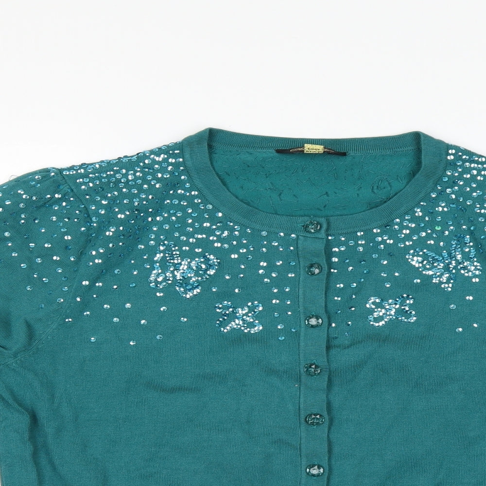 Changes By Together Womens Green   Cardigan Jumper Size 18