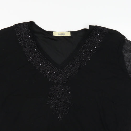Classics Womens Black   Basic Blouse Size 20