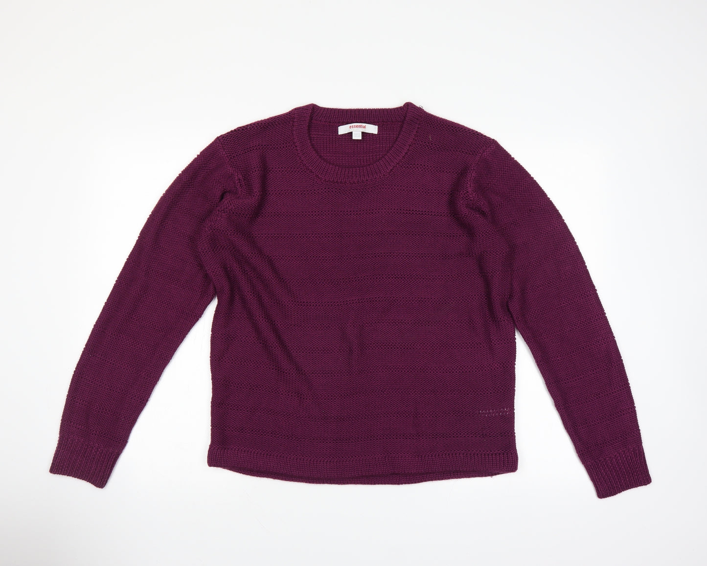 Essential Collection Womens Purple   Pullover Jumper Size 16