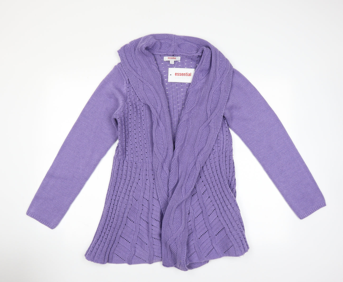 Essential Collection Womens Purple   Cardigan Jumper Size 16