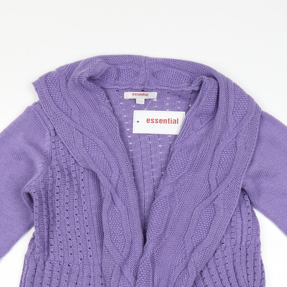 Essential Collection Womens Purple   Cardigan Jumper Size 16