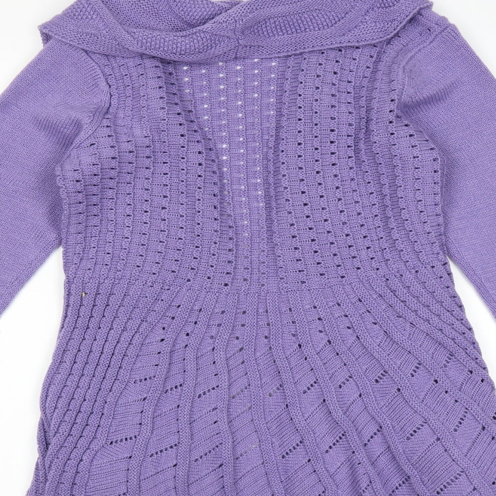 Essential Collection Womens Purple   Cardigan Jumper Size 16