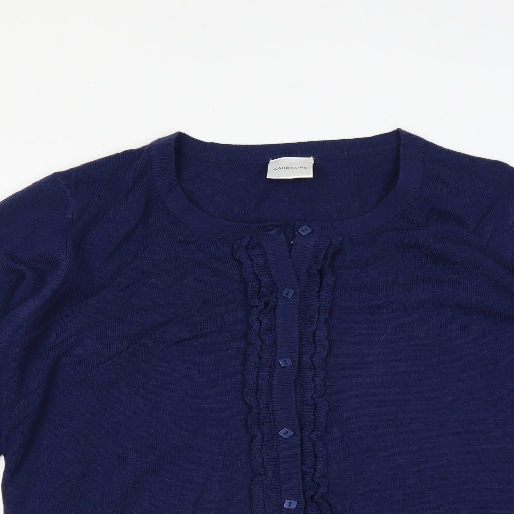 Wardrobe Womens Blue   Cardigan Jumper Size 18