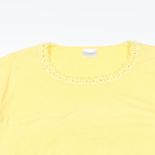 Wardrobe Womens Yellow   Pullover Jumper Size 16
