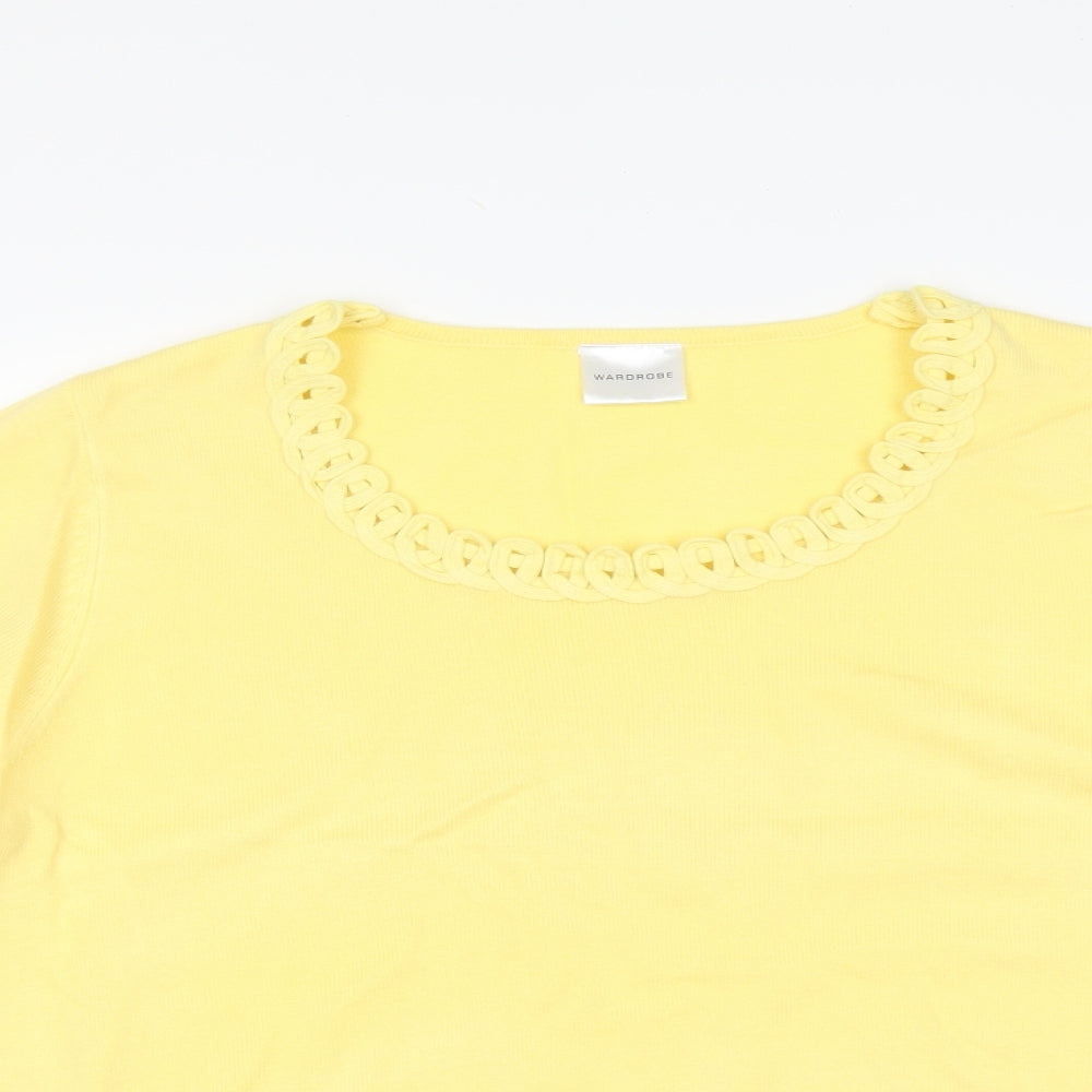 Wardrobe Womens Yellow   Pullover Jumper Size 16