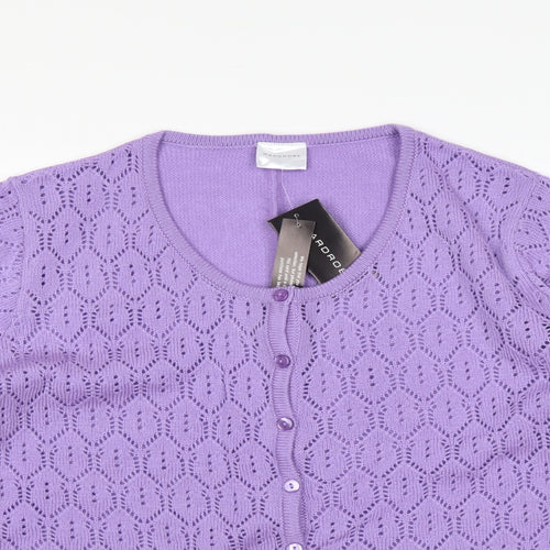 Wardrobe Womens Purple   Cardigan Jumper Size 16