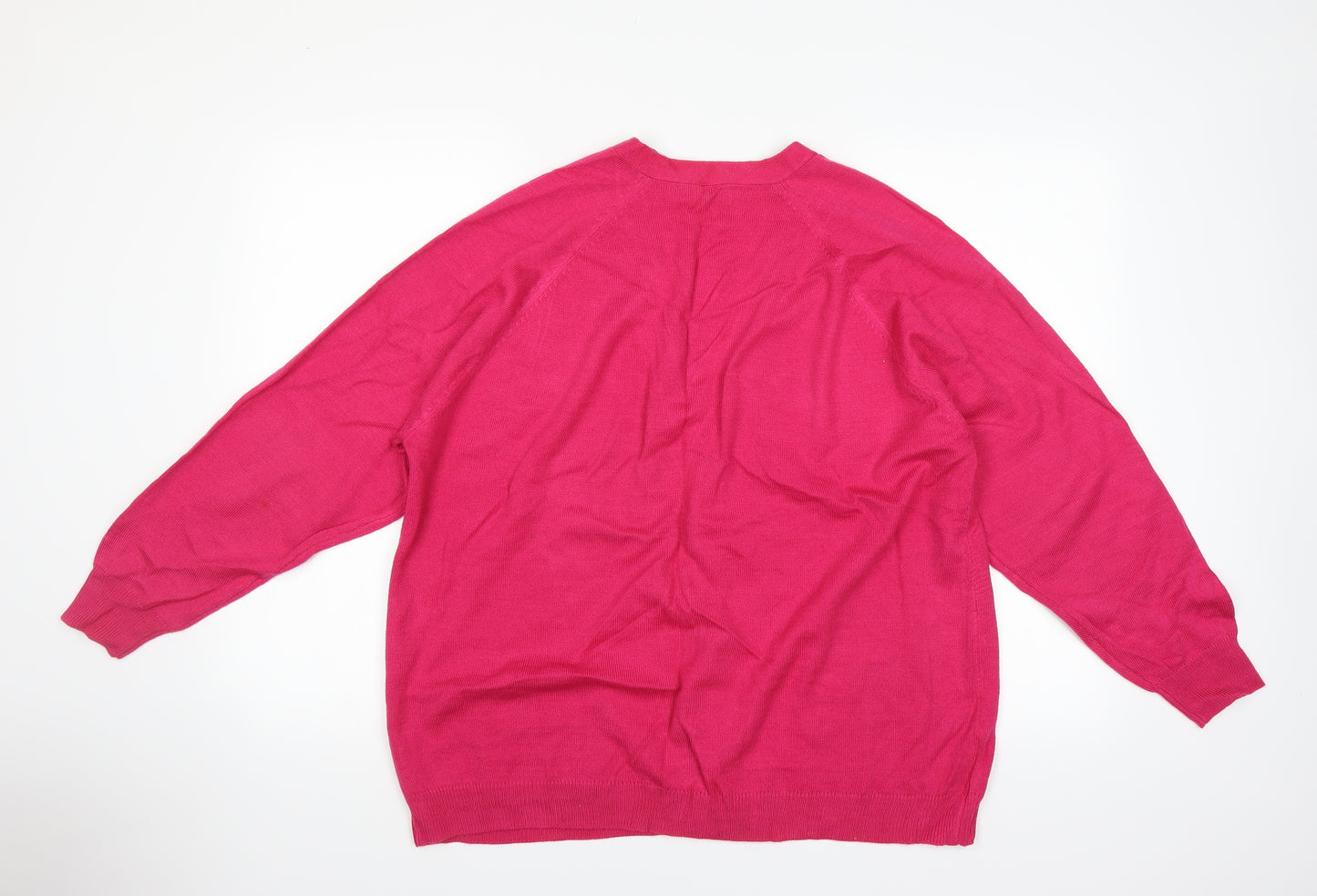 Note Womens Pink   Cardigan Jumper Size 16