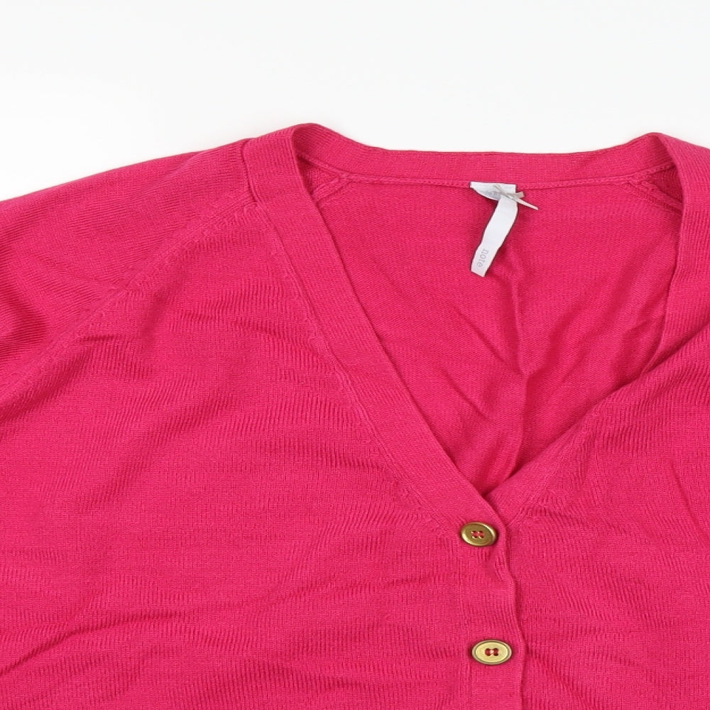 Note Womens Pink   Cardigan Jumper Size 16