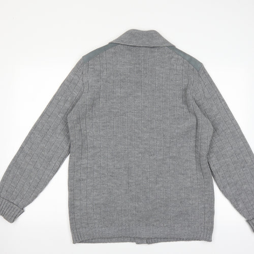 St michael Mens Grey   Cardigan Jumper Size L  - 42 in chest