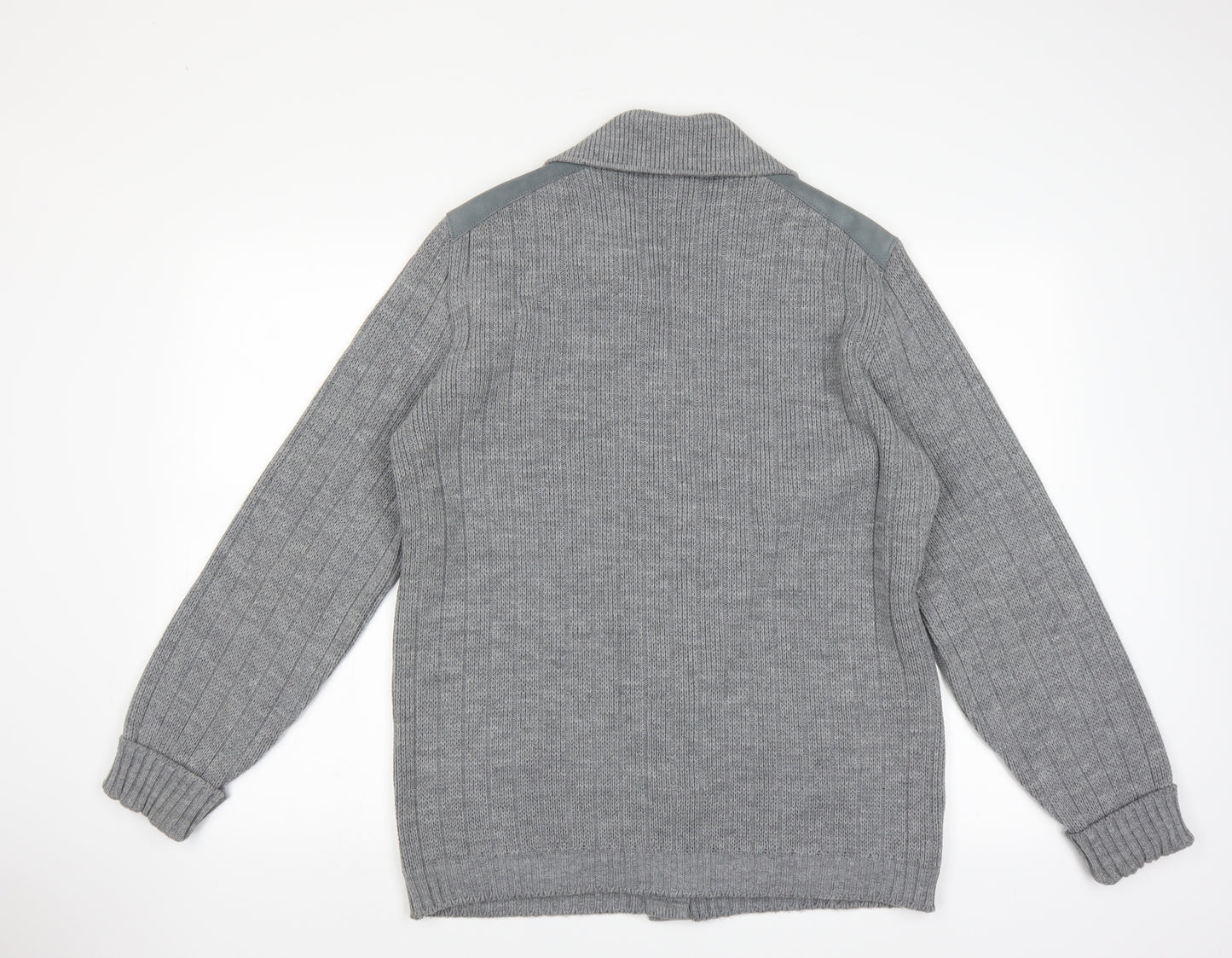 St michael Mens Grey   Cardigan Jumper Size L  - 42 in chest