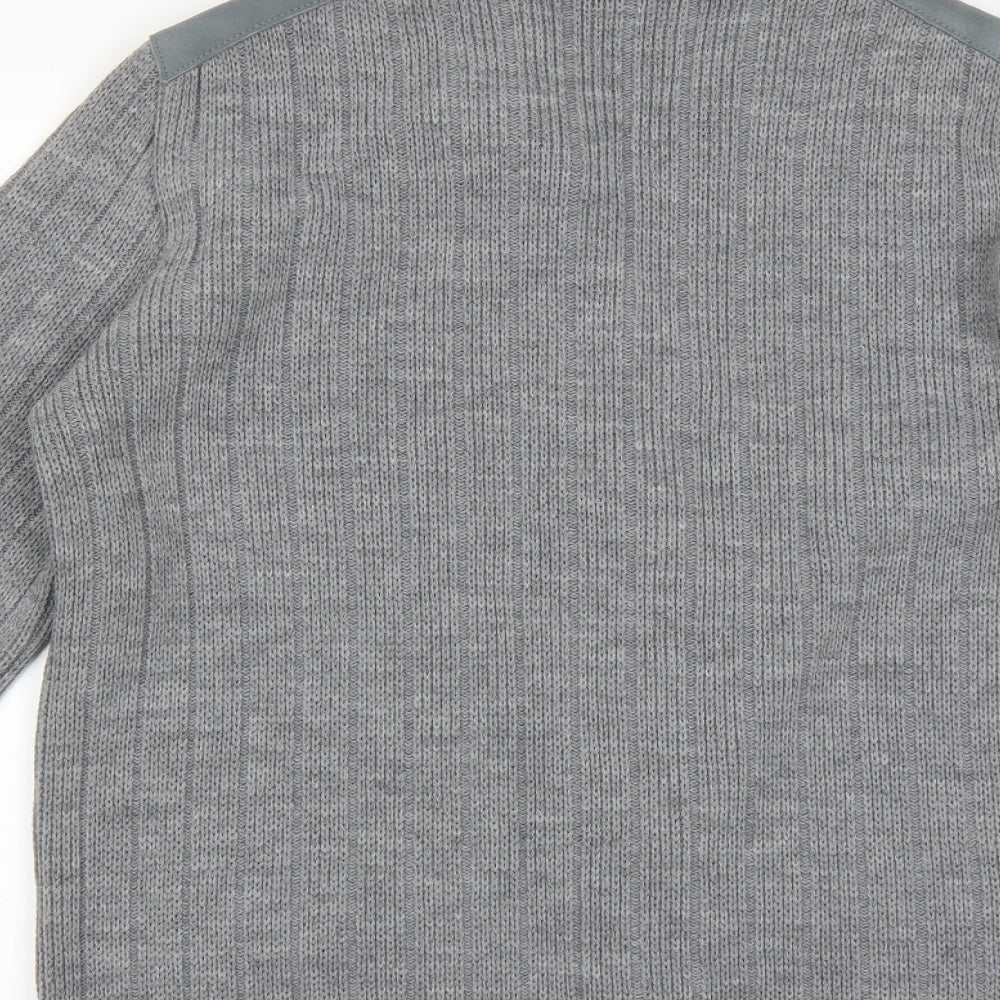 St michael Mens Grey   Cardigan Jumper Size L  - 42 in chest