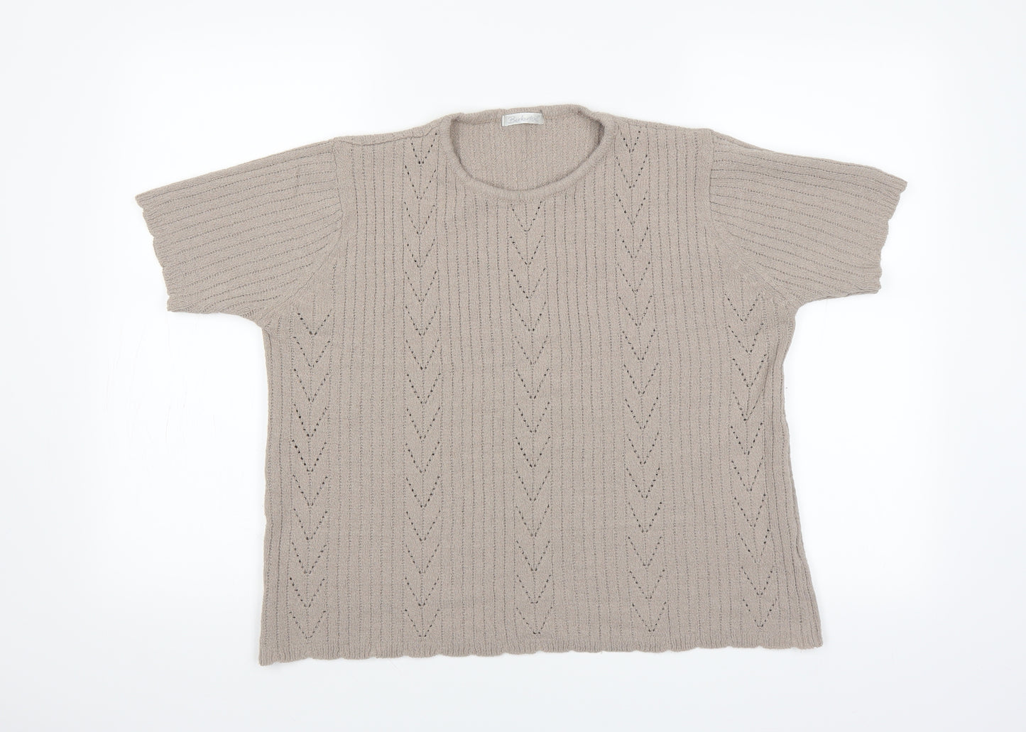 Berkertex Womens Beige   Pullover Jumper Size 18  - grey brown