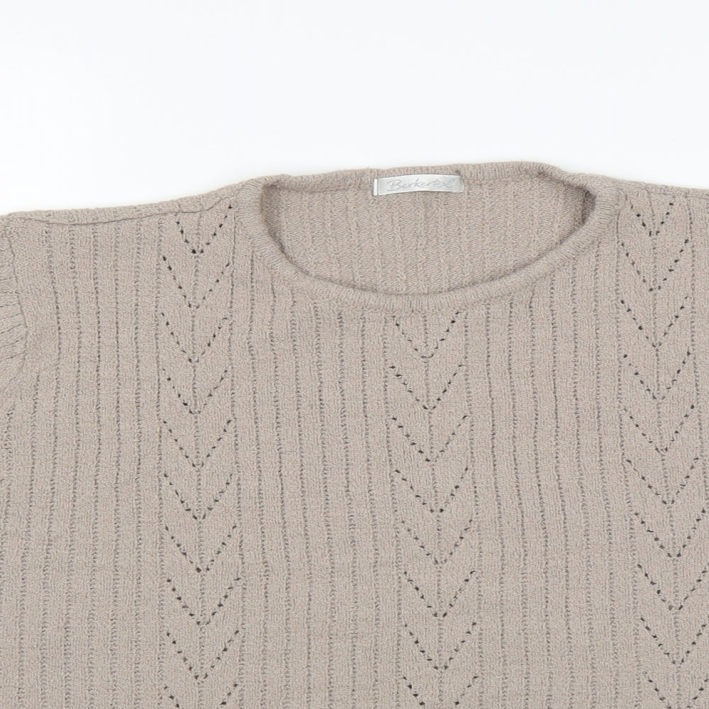 Berkertex Womens Beige   Pullover Jumper Size 18  - grey brown