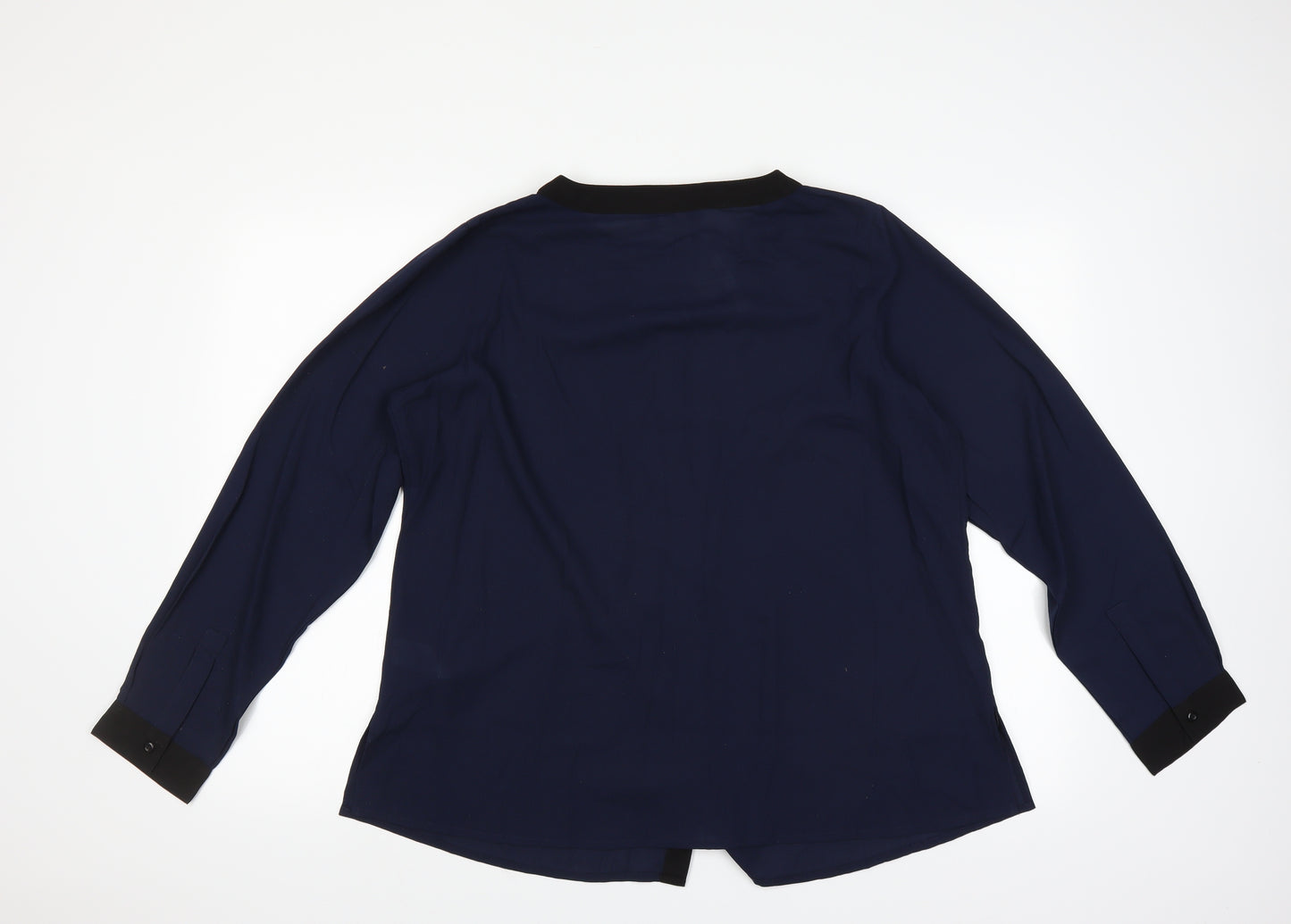 Wardrobe Essentials Womens Blue   Basic Blouse Size 18
