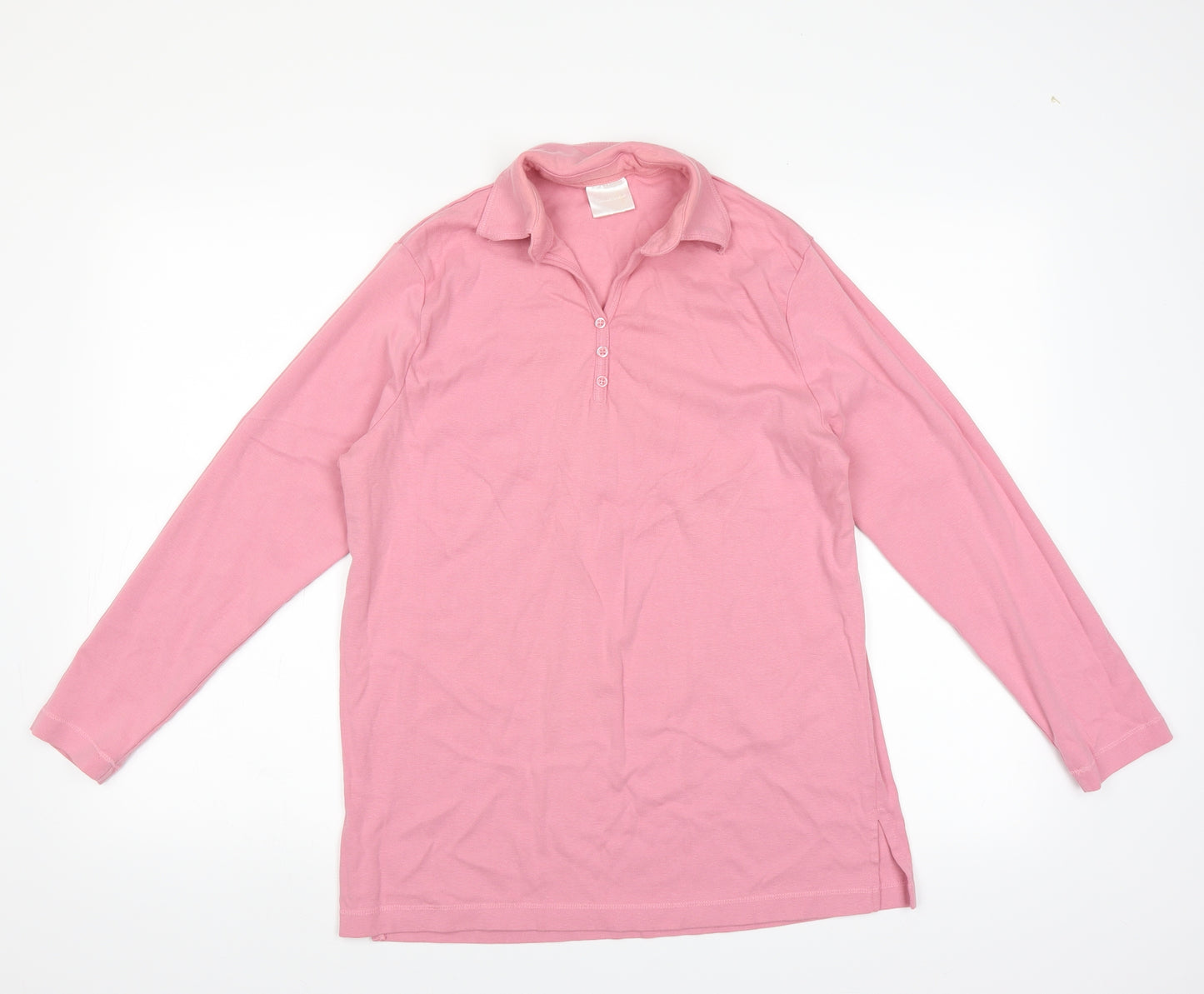 Casual Comfort Womens Pink   Basic T-Shirt Size 16