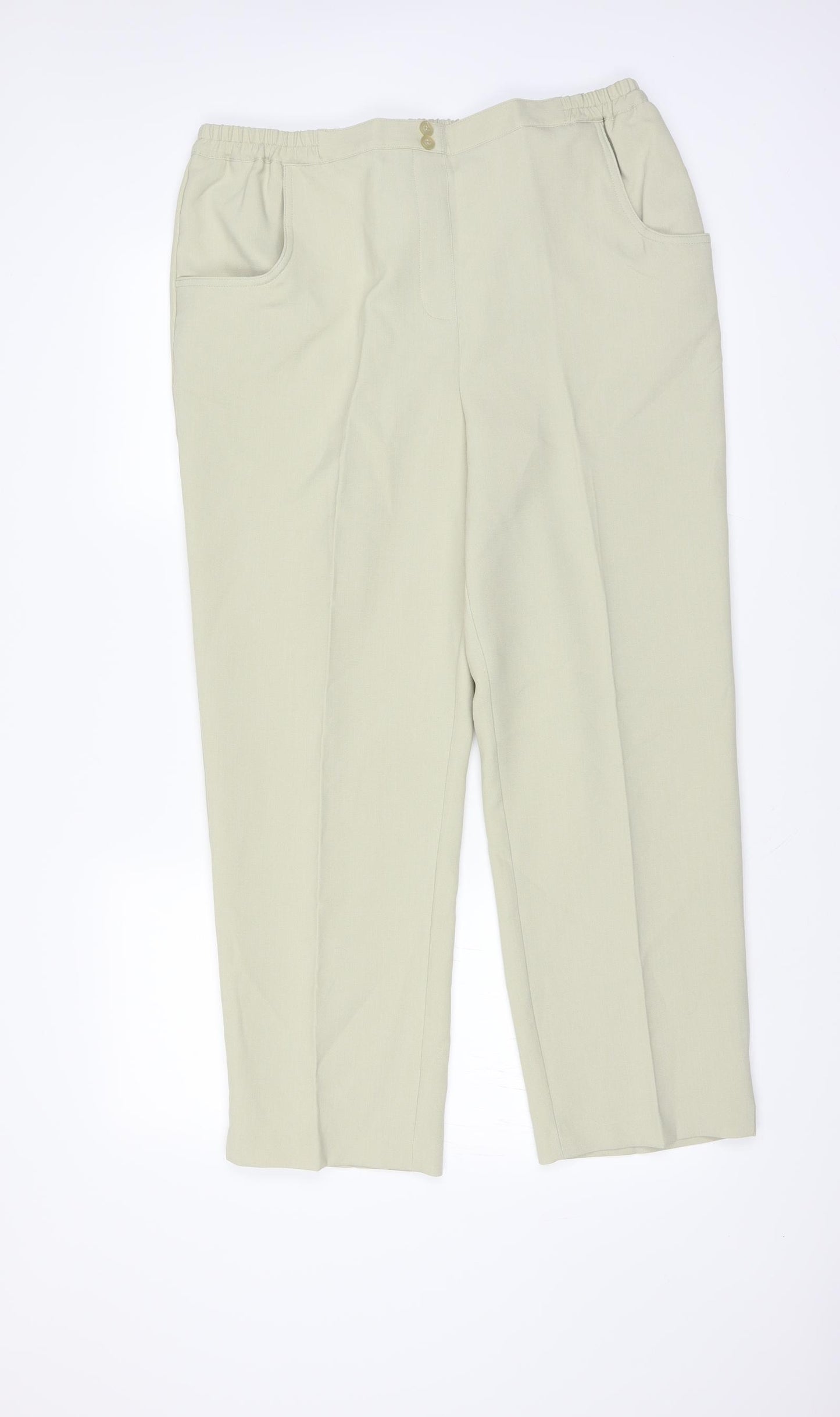 Essential Collection Womens Green   Trousers  Size 18 L27 in