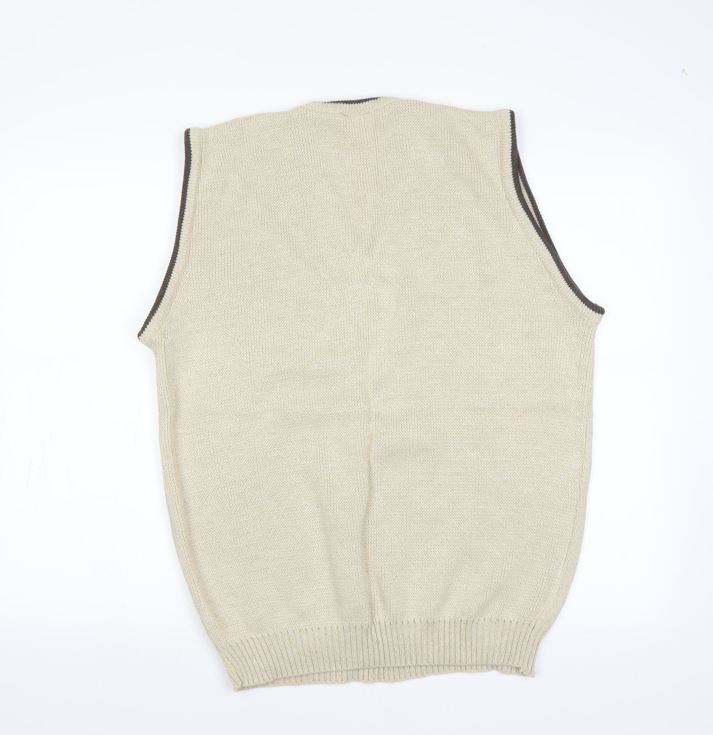 Premier Man Mens Beige   Pullover Jumper Size M