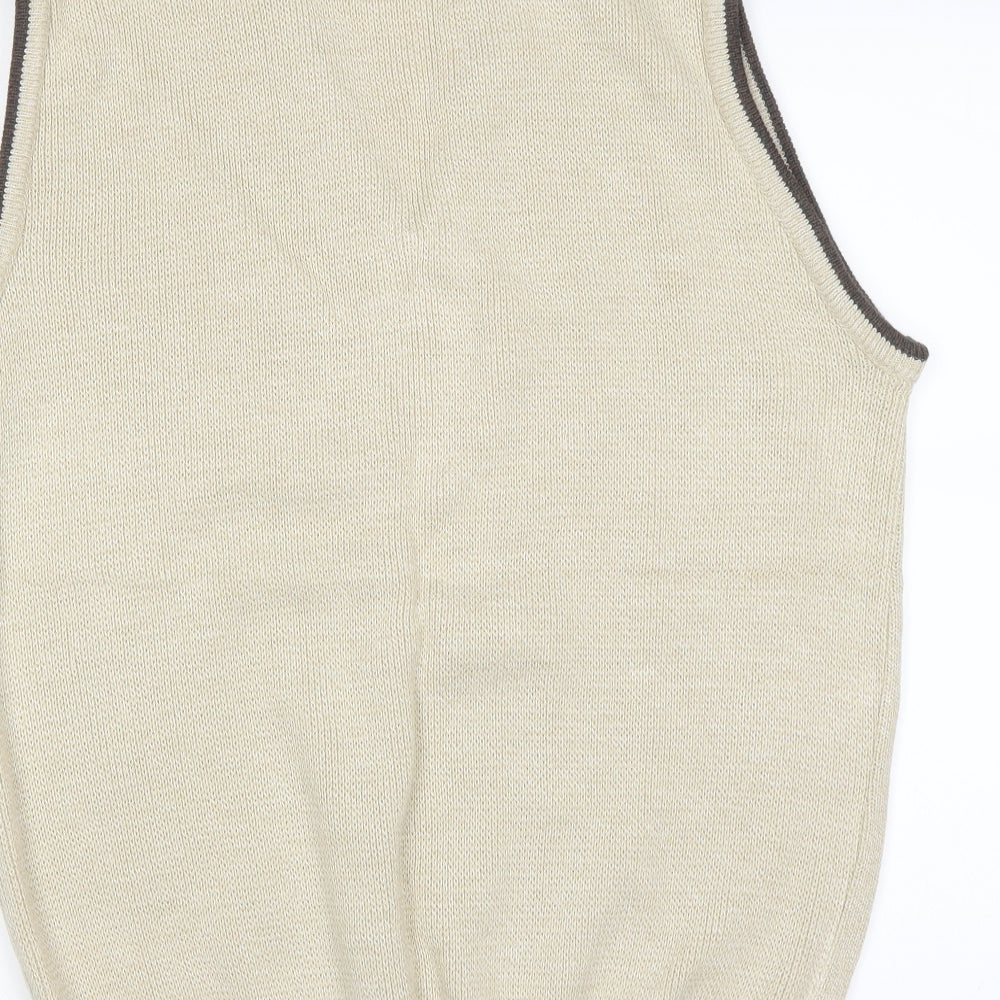 Premier Man Mens Beige   Pullover Jumper Size M
