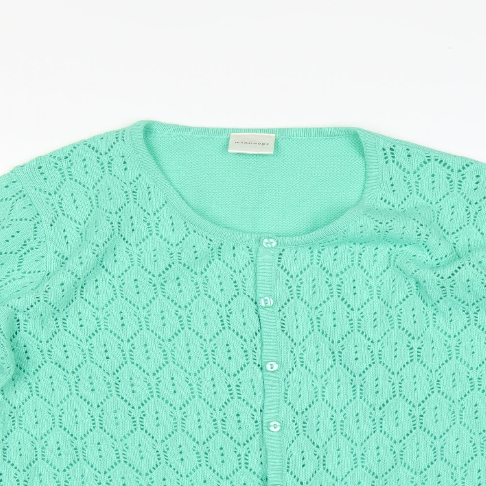 Wardrobe Womens Green   Cardigan Jumper Size 16