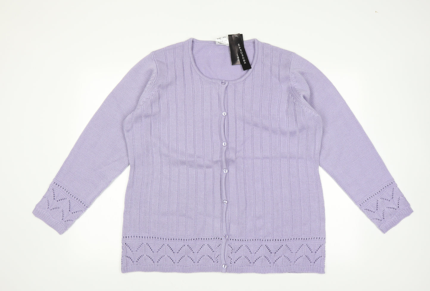 Wardrobe Womens Purple   Cardigan Jumper Size 16