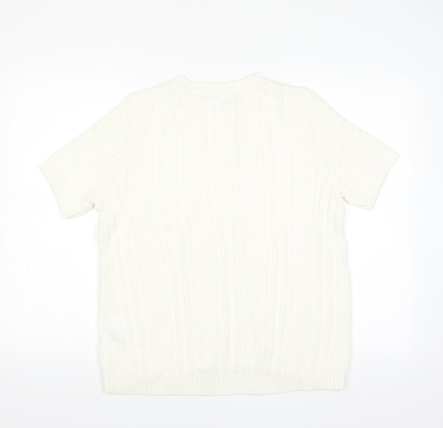 Sainsburys Womens White   Pullover Jumper Size 16