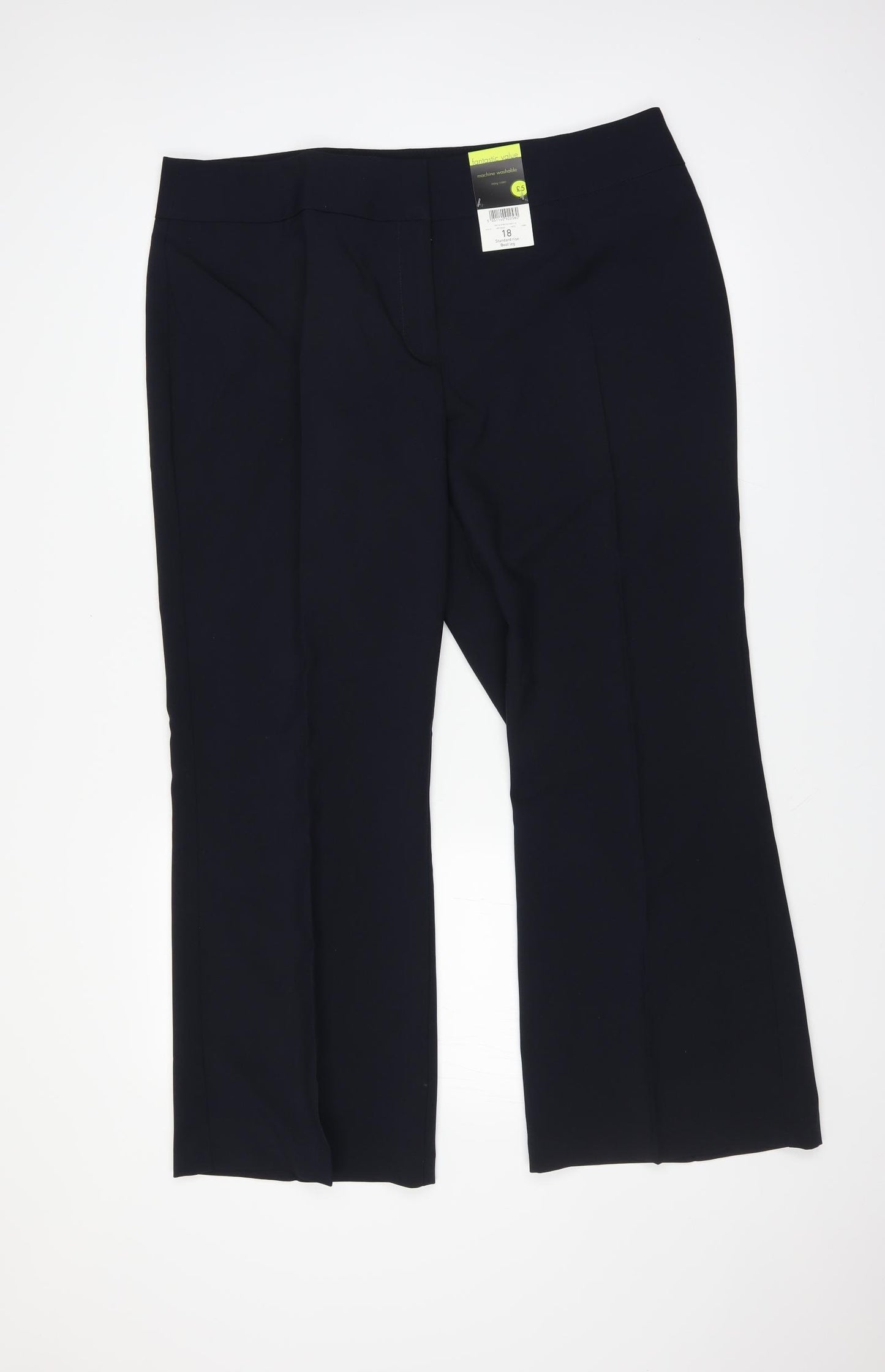 F&F Womens Blue   Trousers  Size 18 L29 in - bootleg