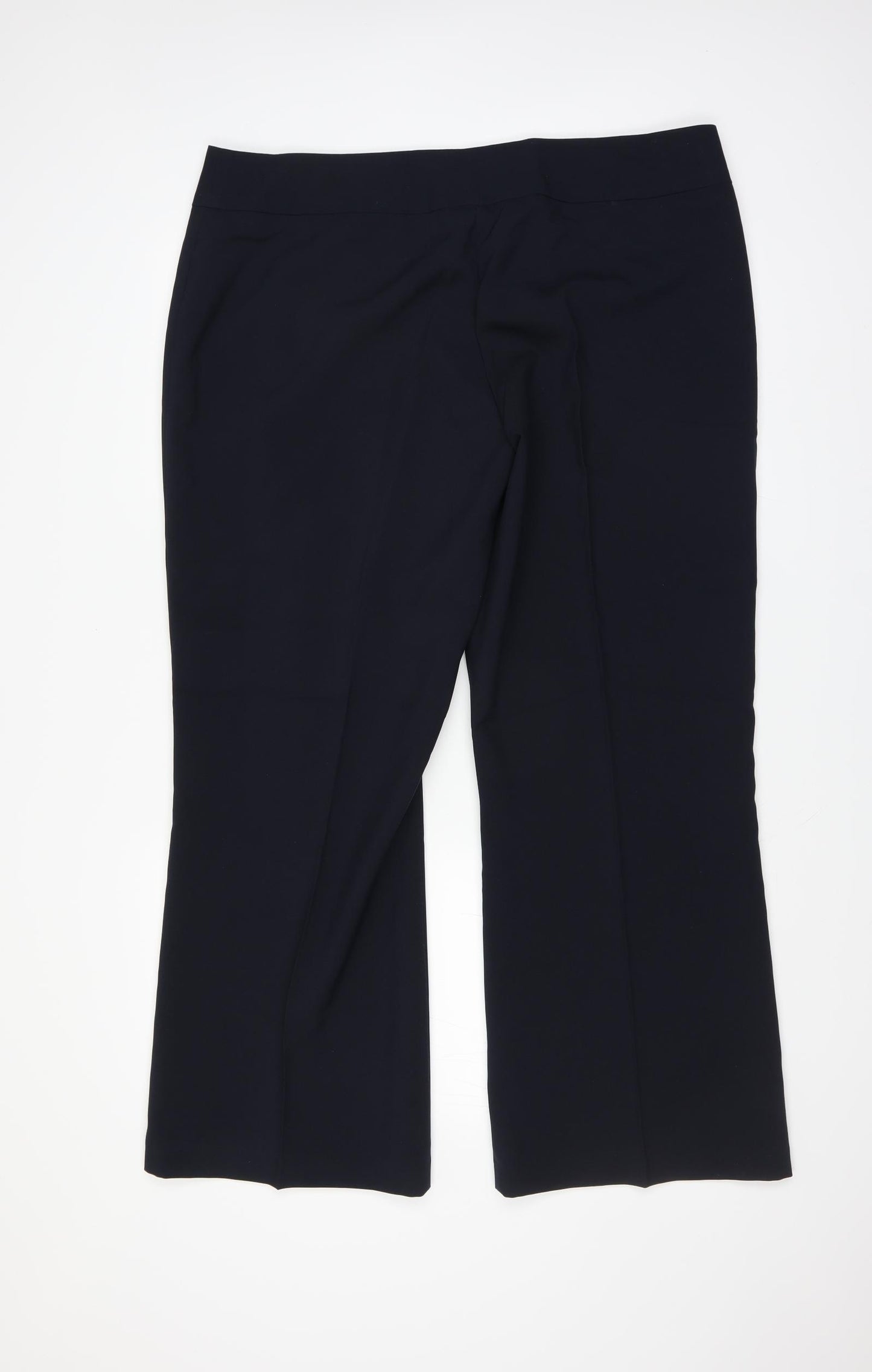 F&F Womens Blue   Trousers  Size 18 L29 in - bootleg