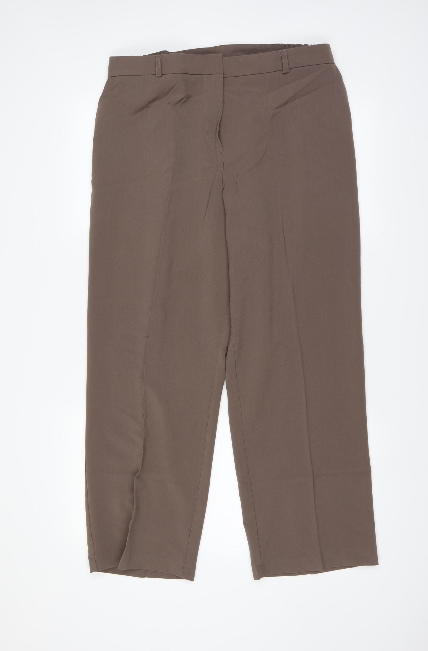 Essential Collection Womens Brown   Trousers  Size 18 L27 in