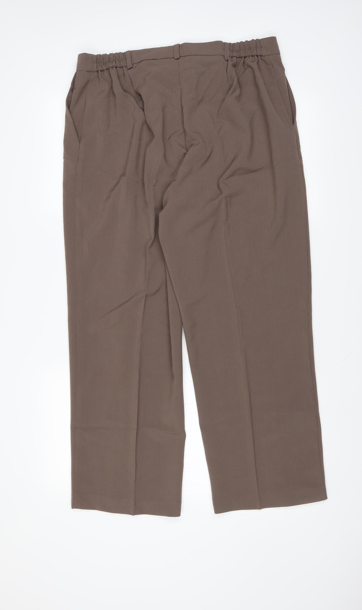 Essential Collection Womens Brown   Trousers  Size 18 L27 in