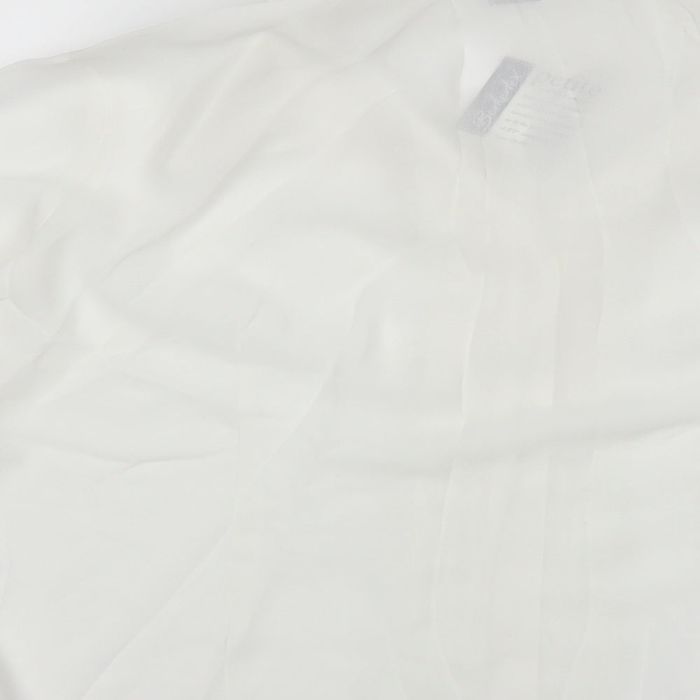 Berkertex Womens White   Basic Blouse Size 20  - Floral embroidery