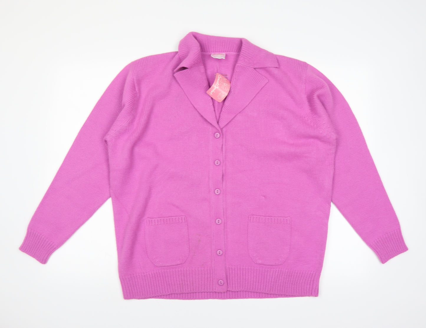 Casual Comfort Womens Pink   Cardigan Jumper Size 16
