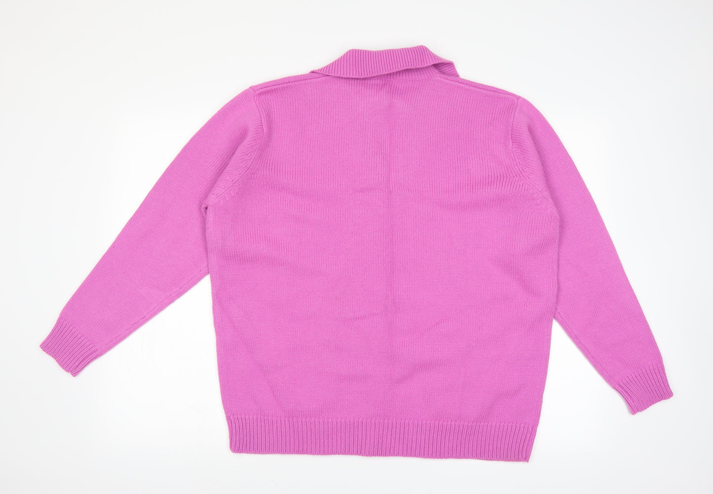 Casual Comfort Womens Pink   Cardigan Jumper Size 16
