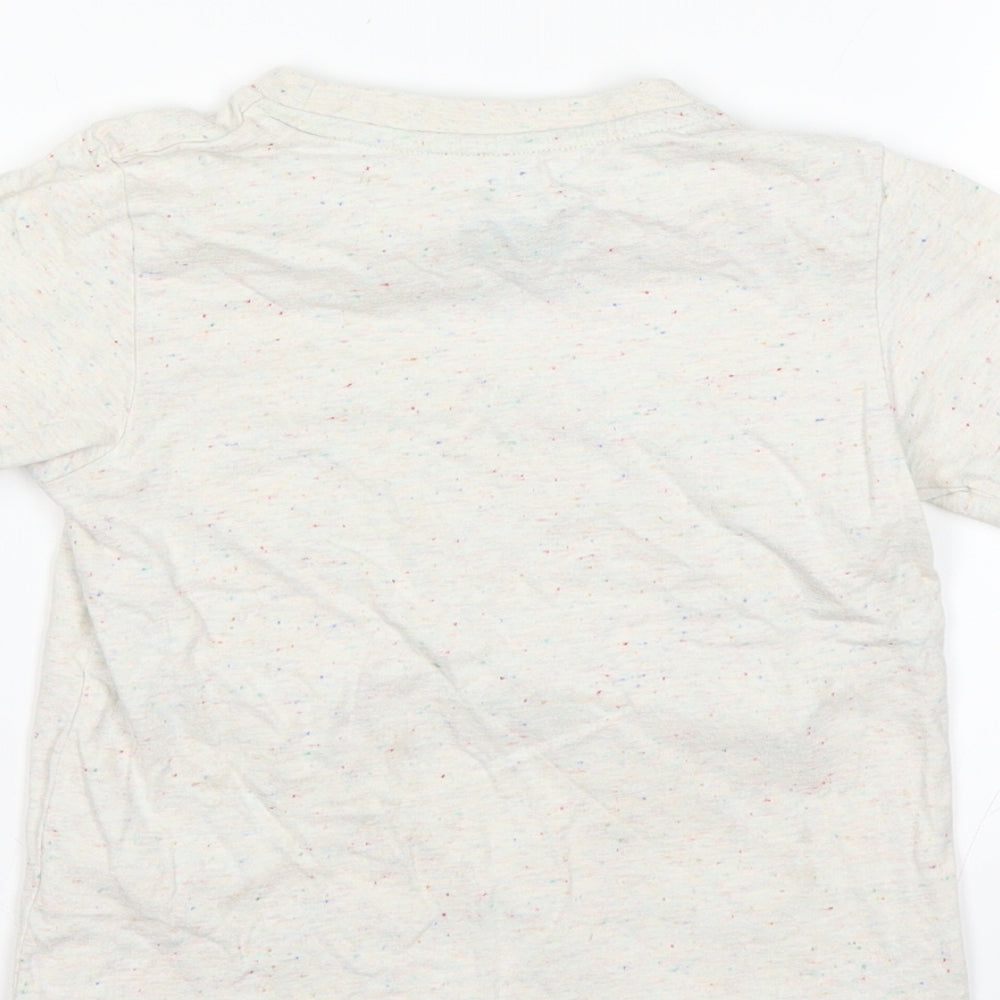 Sainsburys Boys Beige   Basic T-Shirt Size 2-3 Years  - cars