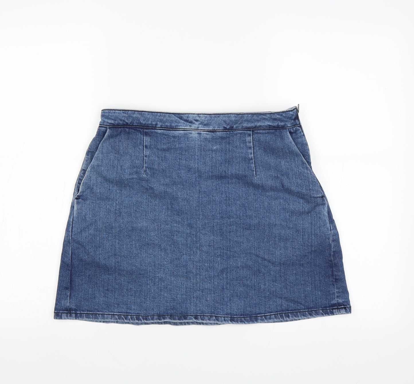 ASOS Womens Blue  Denim Mini Skirt Size 10