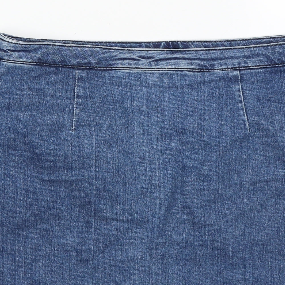 ASOS Womens Blue  Denim Mini Skirt Size 10