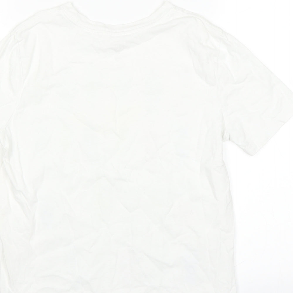 Gap Kids Boys White   Basic T-Shirt Size 8 Years  - Skateboard