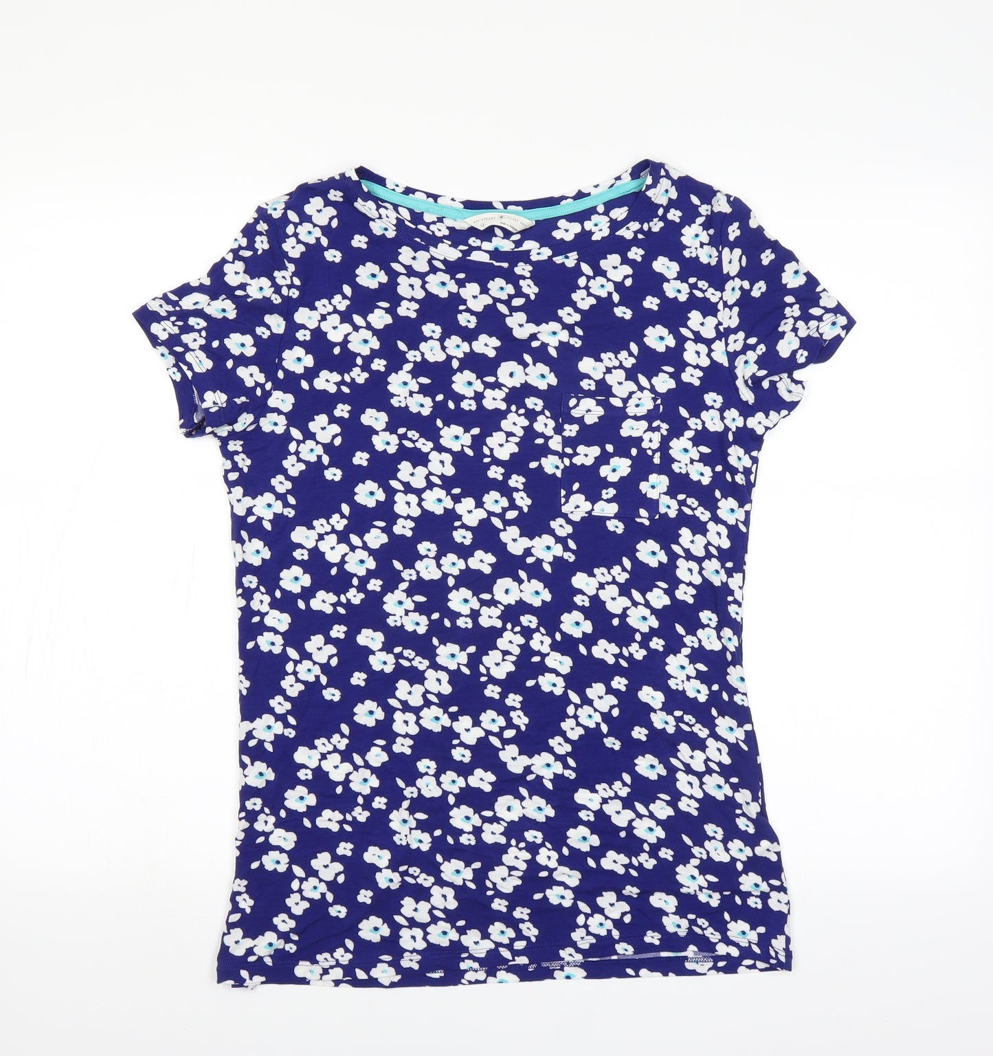 Marks and Spencer Womens Blue Floral  Top Pyjama Top Size 12