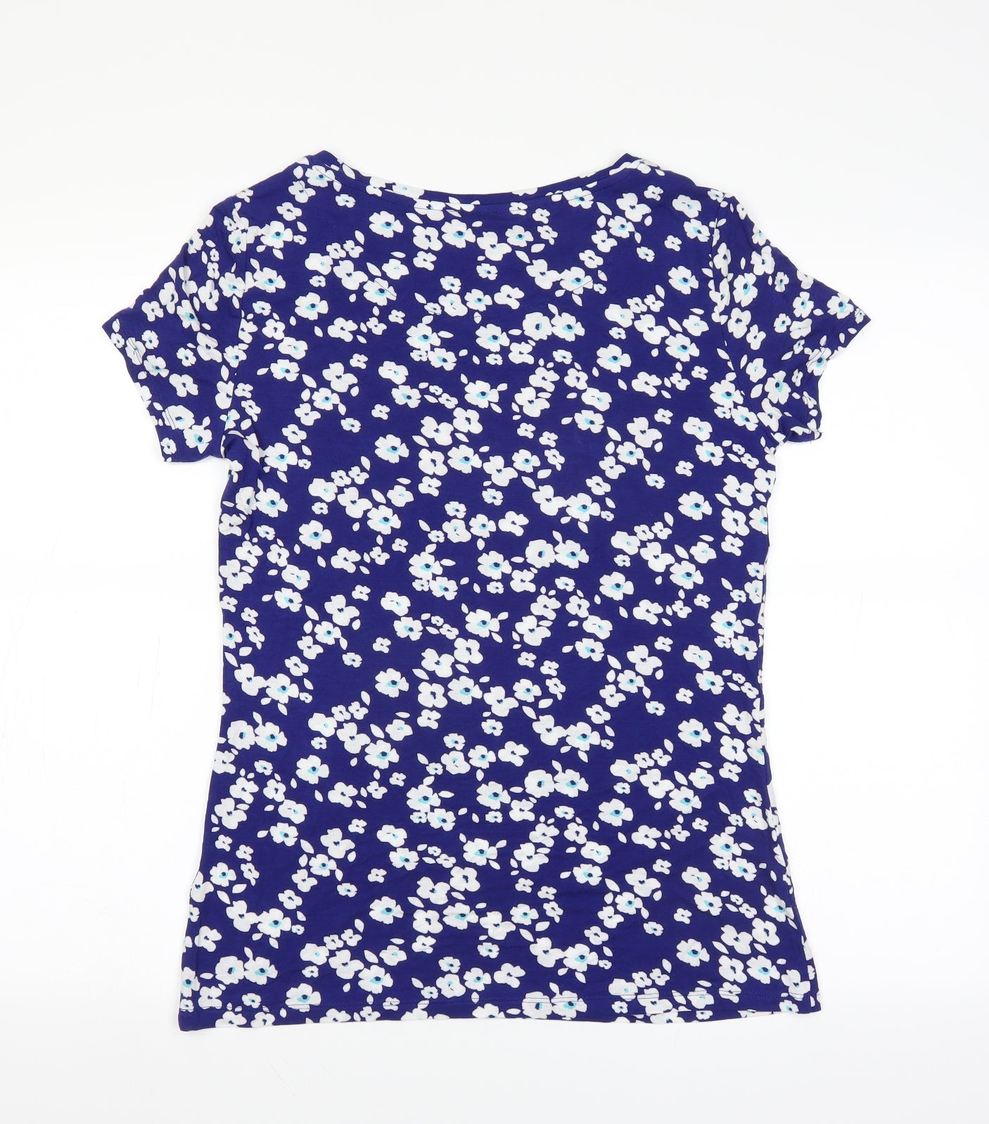 Marks and Spencer Womens Blue Floral  Top Pyjama Top Size 12
