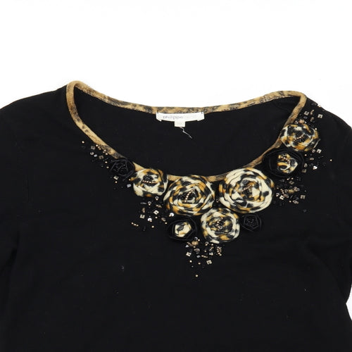 PHILIPPE CARAT Womens Black   Pullover Jumper Size 2XL