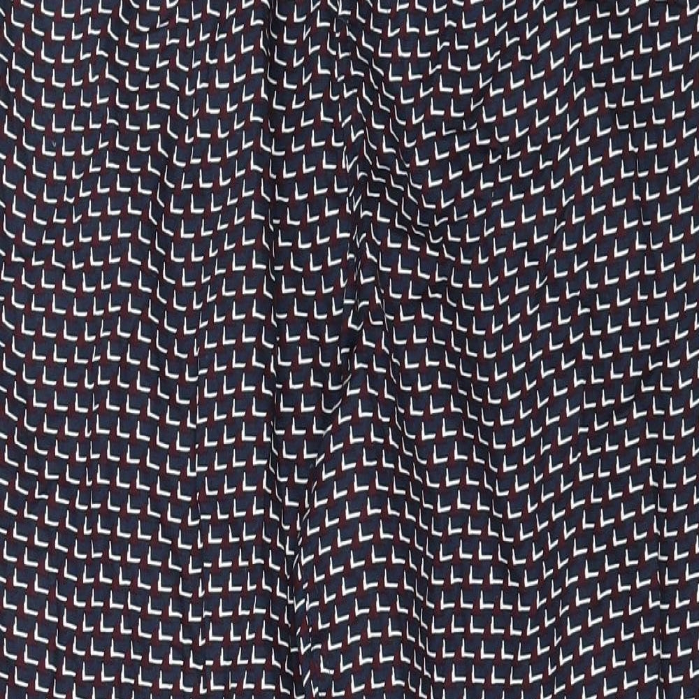 Marks and Spencer Mens Blue Geometric   Pyjama Pants Size L  - 41 IN WAIST